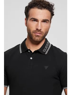 Guess Erkek Eco Lyle Siyah Polo