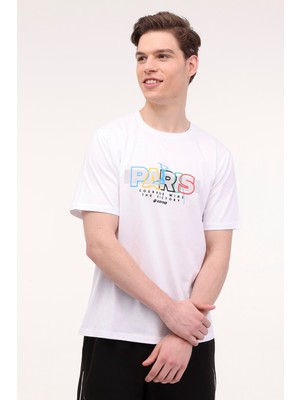 Lotto M-Possıb Tee 4fx Beyaz Erkek Kısa Kol T-Shirt