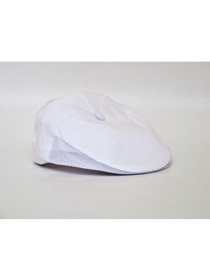 Salar Ticaret Bay Yazlık Kasket Köylü Kasketi Yöresel Şapka Beyaz 56 cm
