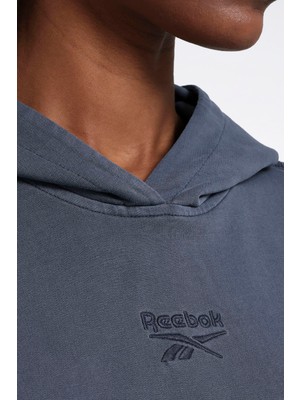 Reebok Belında Hoodıe Mavi Kadın Sweatshirt