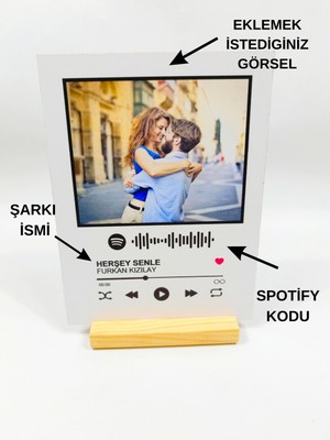 FY Kişiye Özel Spotify Plak 15X20