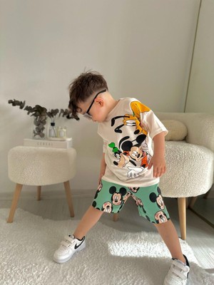 Newday Boutique Mickeymouse Erkek Çoçuk Şortlu Takım