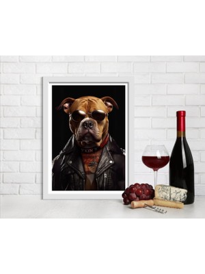 Decotorium Çerçeveli Tablo Anımal Kıngdom-Dog Serisi Mdf Tablo DOG/010