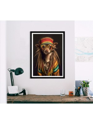 Decotorium Çerçeveli Tablo Anımal Kıngdom-Dog Serisi Mdf Tablo DOG/012