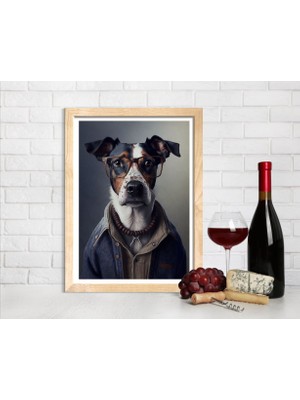 Decotorium Çerçeveli Tablo Anımal Kıngdom-Dog Serisi Mdf Tablo DOG/013