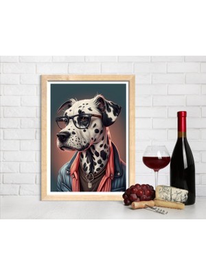 Decotorium Çerçeveli Tablo Anımal Kıngdom-Dog Serisi Mdf Tablo DOG/017