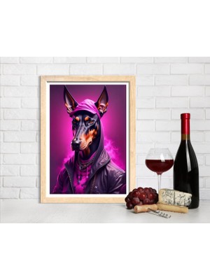 Decotorium Çerçeveli Tablo Anımal Kıngdom-Dog Serisi Mdf Tablo DOG/019