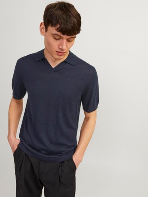 Jack & Jones Erkek Polo Yaka Rahat Kesim Tisört - Ccigor