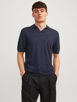 Jack & Jones Erkek Polo Yaka Rahat Kesim Tisört - Ccigor