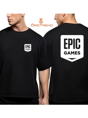 Ors Trend Epic Games Baskılı Oversize Tişört