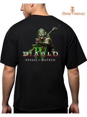 Ors Trend Diablo 4 Vessel Of Hatred Baskılı Oversize Tişört