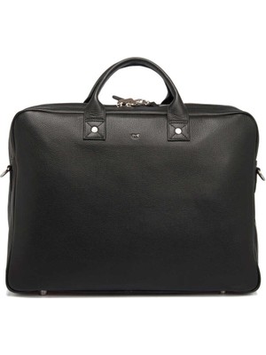 Siyah Deri Unisex Seyahat Çantası - S1SC00021207-A41