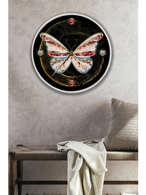 Emya Home Kelebek Duvar Saati - 29 cm