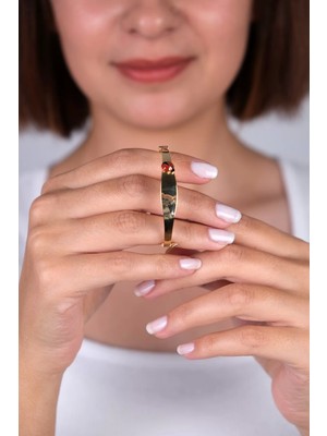 Güzide Kuyumcu Güzide 14 Ayar Altın Uğur Böcekli Çocuk Kelepçesi