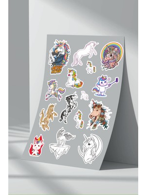 Stickermarket Unicorn Sticker Seti (9)