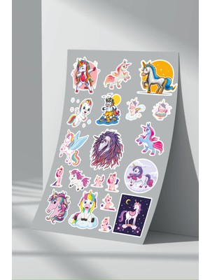 Stickermarket Unicorn Sticker Seti (6)