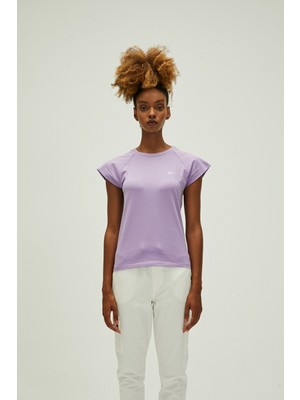 Bad Bear Mudra T-Shirt Lavanta Mor Basic Kadın Tişört