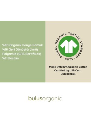 Buluş Organic 7'li Siyah Organik Penye Pamuk Kadın Patik Çorap