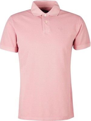 Barbour Washed Sports Polo Yaka PI15 Pink Salt