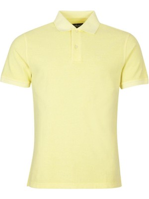 Barbour Washed Sports Polo Yaka YE93 Lemon Zest