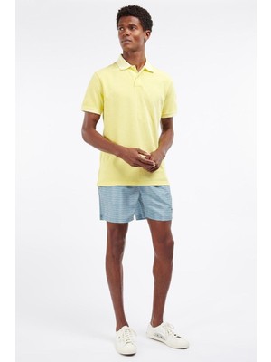 Barbour Washed Sports Polo Yaka YE93 Lemon Zest