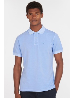 Barbour Washed Sports Polo Yaka BL32 Sky Blue