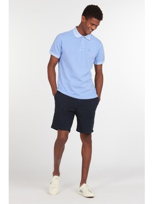 Barbour Washed Sports Polo Yaka BL32 Sky Blue