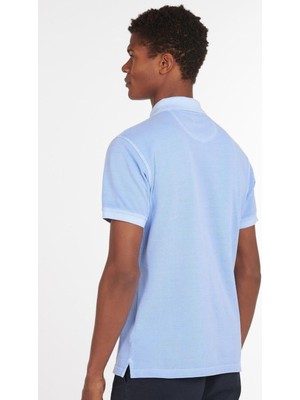 Barbour Washed Sports Polo Yaka BL32 Sky Blue