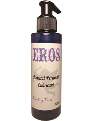 Eros Lubr Lubricant Strawberry 125 ml / Eros Lubr Büyük Boy Çilek Aromalı Annal Vajjinal Kayd.ırıcı 120 ml Ölçek - Aromatik Bay Bayan Kullanım