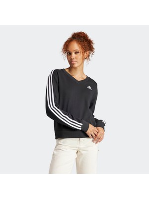 adidas 3-Stripes V-Neck Kadın Sweatshirt IQ4835