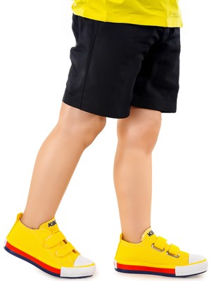 Kiko Kids Linen Cırtlı Erkek Çocuk Keten Spor Ayakkabı