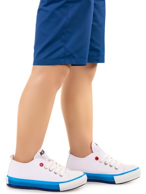Kiko Kids Tinna Bağcıklı Erkek Çocuk Keten Spor Ayakkabı