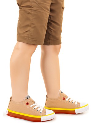 Kiko Kids Tinna Bağcıklı Erkek Çocuk Keten Spor Ayakkabı