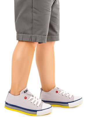 Kiko Kids Tinna Bağcıklı Erkek Çocuk Keten Spor Ayakkabı