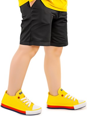 Kiko Kids Tinna Bağcıklı Erkek Çocuk Keten Spor Ayakkabı