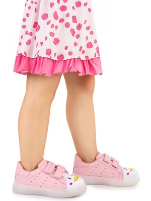 Kiko Kids Bart Cırtlı Işıklı Kız Çocuk Spor Ayakkabı