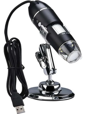 Alfalink 1600X Zoom 2MP USB Dijital Mikroskop 8 Ledli Kamera Saç, Cilt Analizi, Eğitim, Endüstriyel