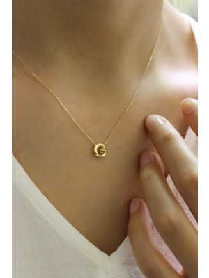 Güler Kuyumculuk 3 Boyutlu G Harf ve Zinciri