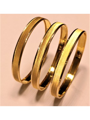 Güler Kuyumculuk Altın Setinalı Bilezik 14 Ayar Kadınlar İçin Şık Tasarım Altın Maden