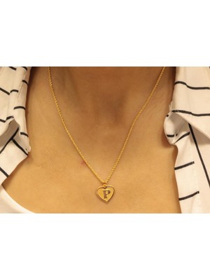 Güler Kuyumculuk Altın P Harfli Halat Zincir