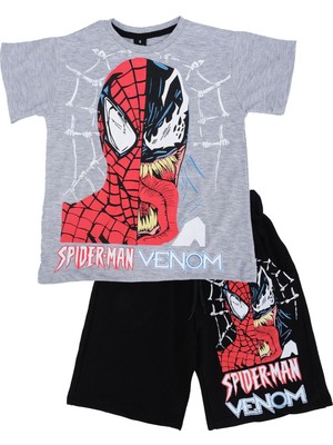 Bebelop Spider-Man Baskılı T-Shirt Şort Takım
