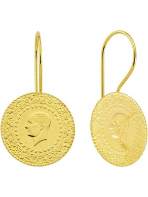 Güler Kuyumculuk 22  Ayar Çeyrek Altınlı Küpe