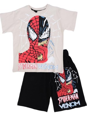 Bebelop Spider-Man Baskılı T-Shirt Şort Takım
