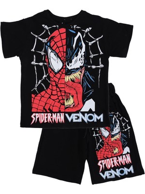Bebelop Spider-Man Baskılı T-Shirt Şort Takım