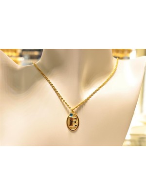 Güler Kuyumculuk Altın Nostaljik E Harfli Halat Zincir