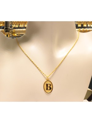 Güler Kuyumculuk Altın Halat Zincirli Nostaljik B Harfi