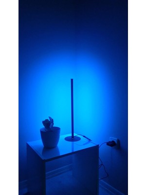 Smyrna Store Rgb Lambader Bluetooth Mobil Kontrollü Dekoratif Masaüstü Yatak Başı LED Lambader Aydınlatması 50CM