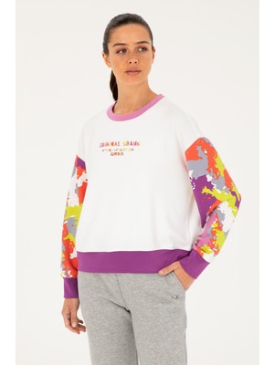 U.S. Polo Assn. Kadın Beyaz Sweatshirt 50284346-VR013