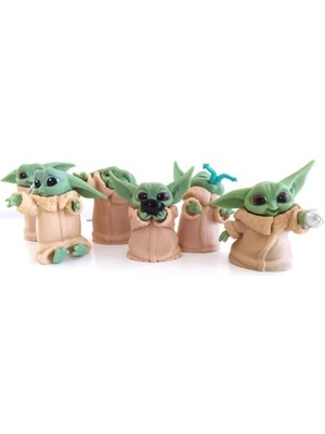 Çılgıntrend Star Wars 3D Baby Yoda Mini Figür Oyuncak 6cm 1 adet