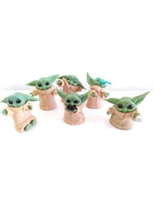 Çılgıntrend Star Wars 3D Baby Yoda Mini Figür Oyuncak 6cm 1 adet